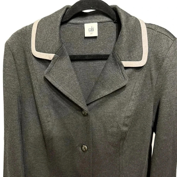 Cabi Ponte Crew Blazer Jacket Dark Gray Size M - Picture 7 of 12